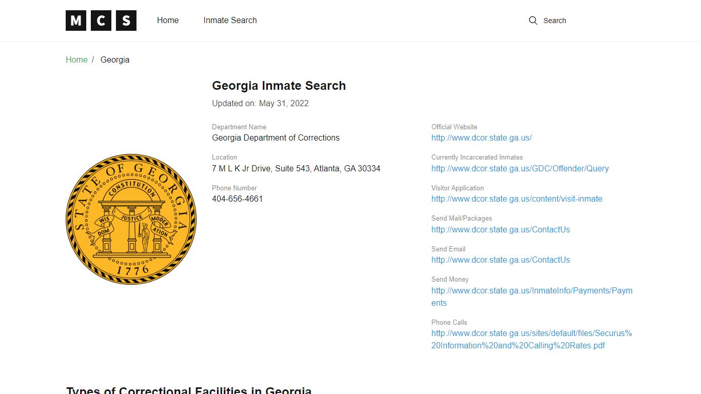 Georgia Inmate Search - Madison County Jail